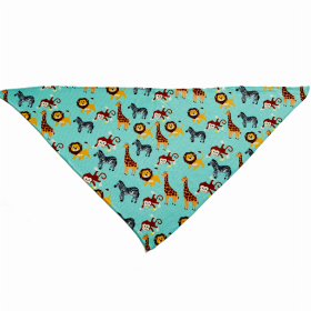 Cutie Ties Tie On Dog Bandana (Color: Zoo Furiends, size: small)